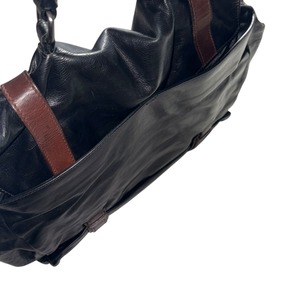 PRADA two-tone leather briefcase