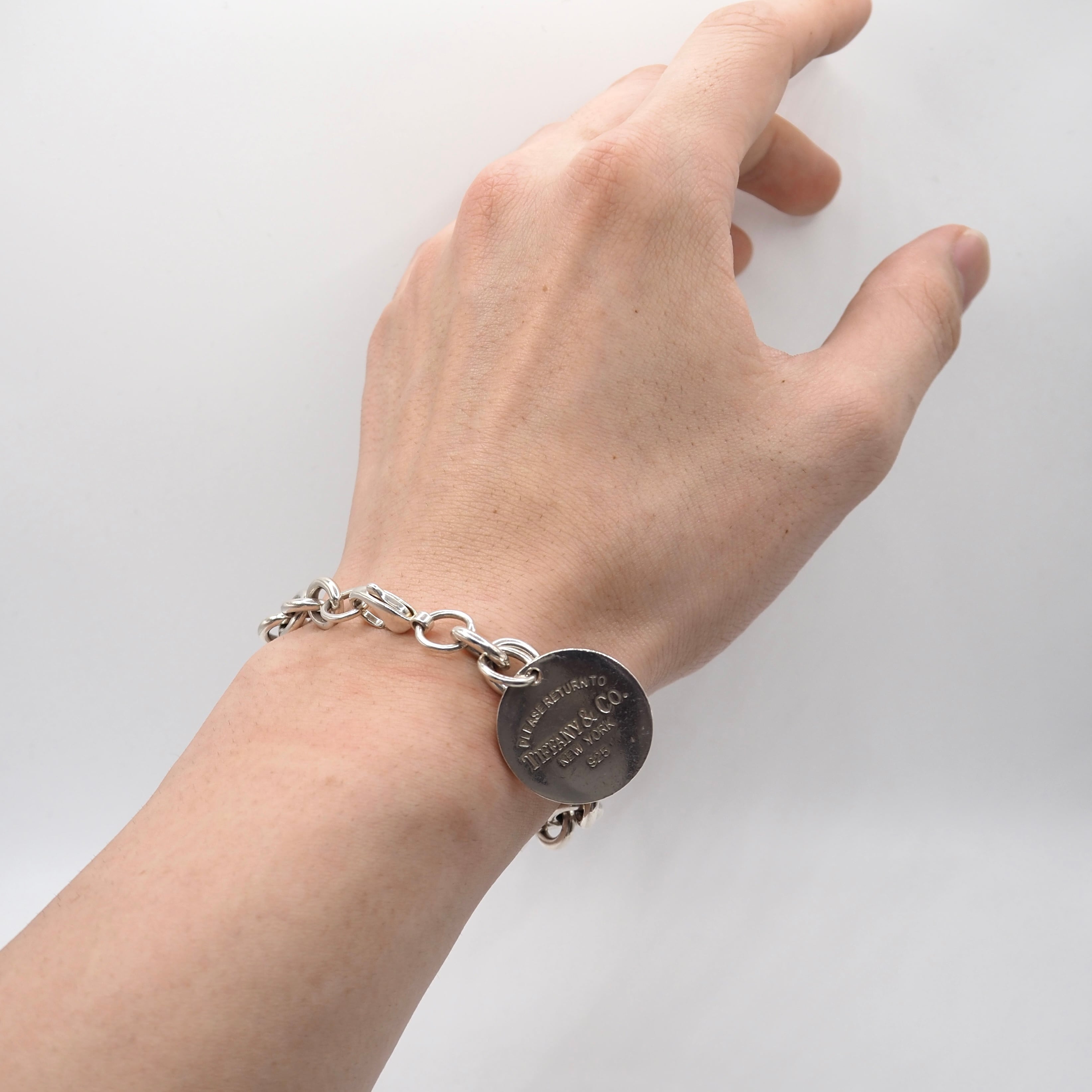 Tiffany&Co. リターントゥ ラウンドタグ ブレスレット シルバー925