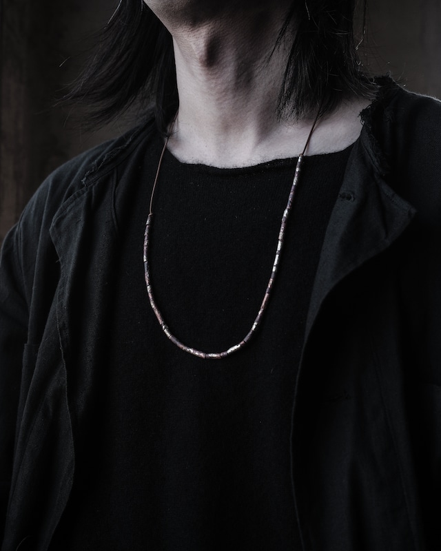 銅ビーズネックレス