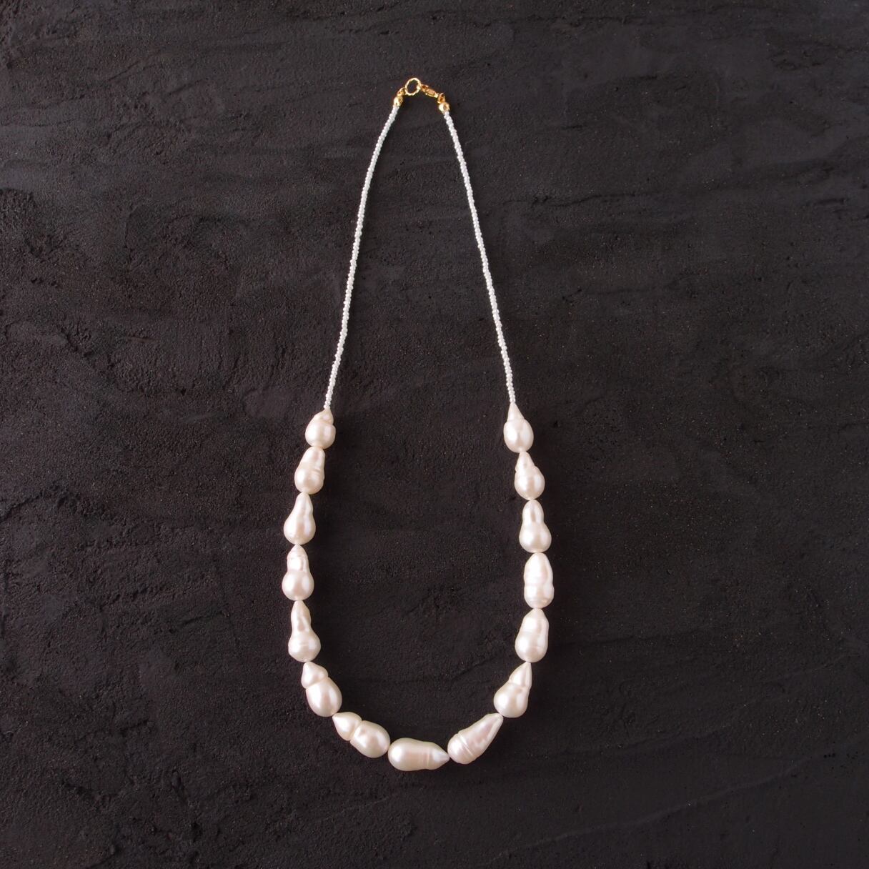 【K14gf】Baby Oyster × Seed Pearl Necklace/ベビーオイスターパールネックレス