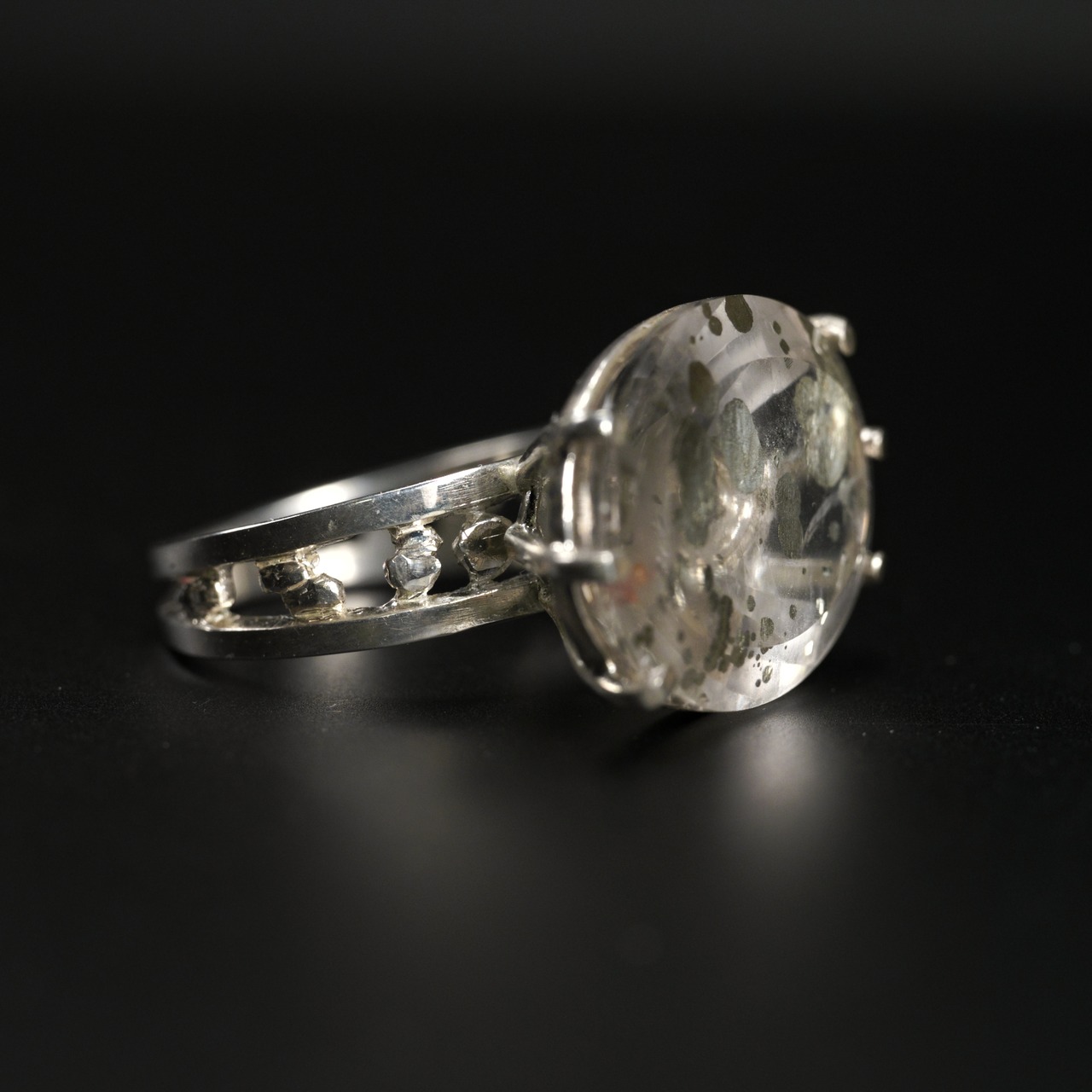 【１点もの】マーカサイトクォーツ リング #11