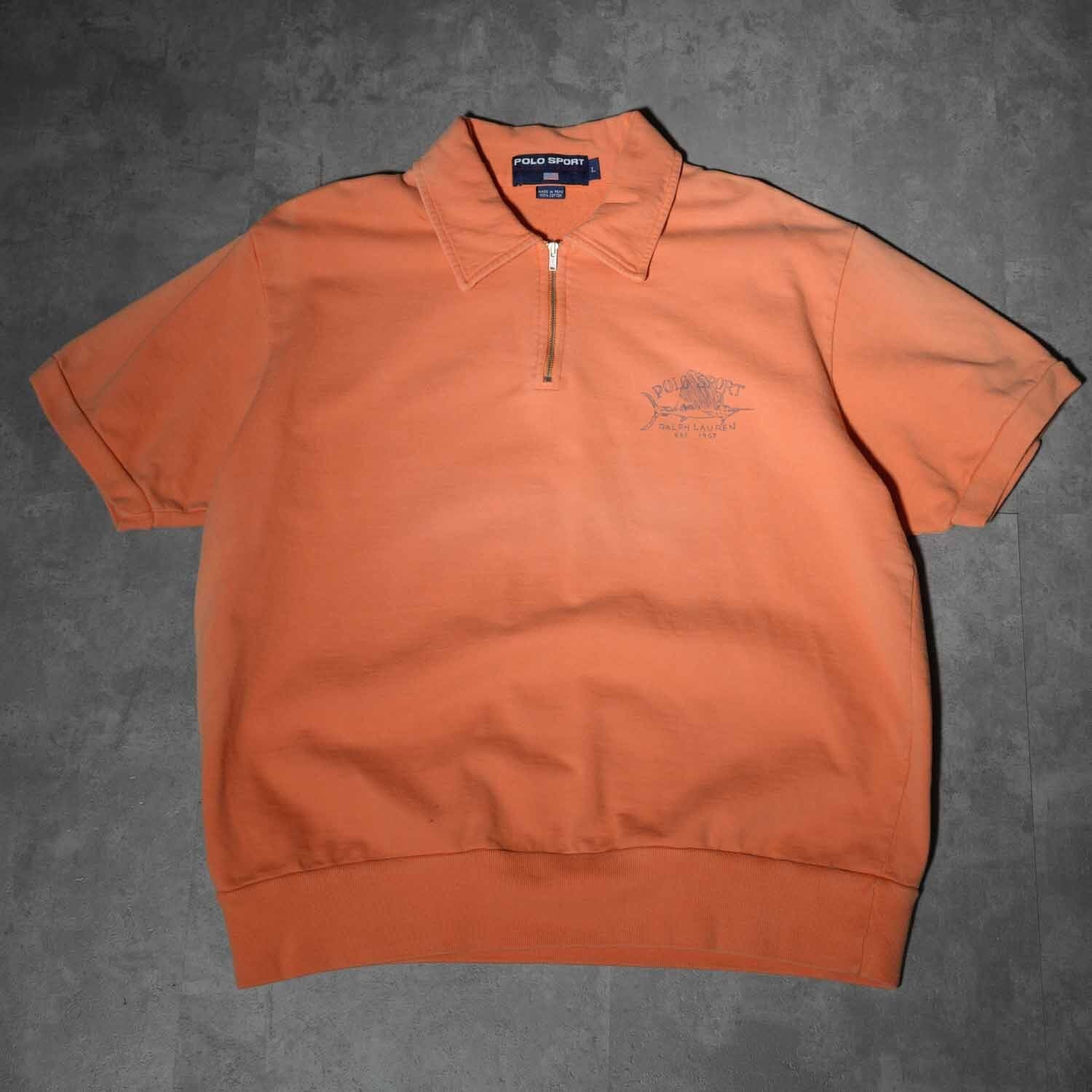 90s POLO SPORTS ラルフローレン ハーフジップ ニット L 【公式通販】