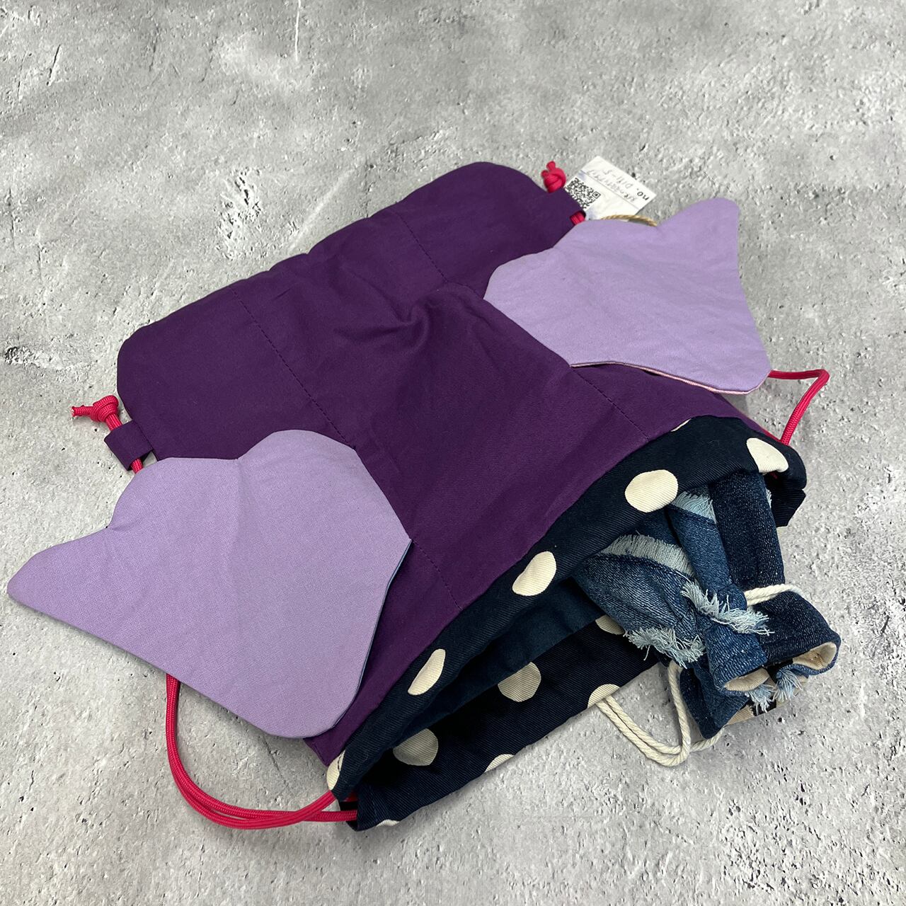 天使の羽ナップサック カラバリ | リム｜デニム・バッグ・帆布