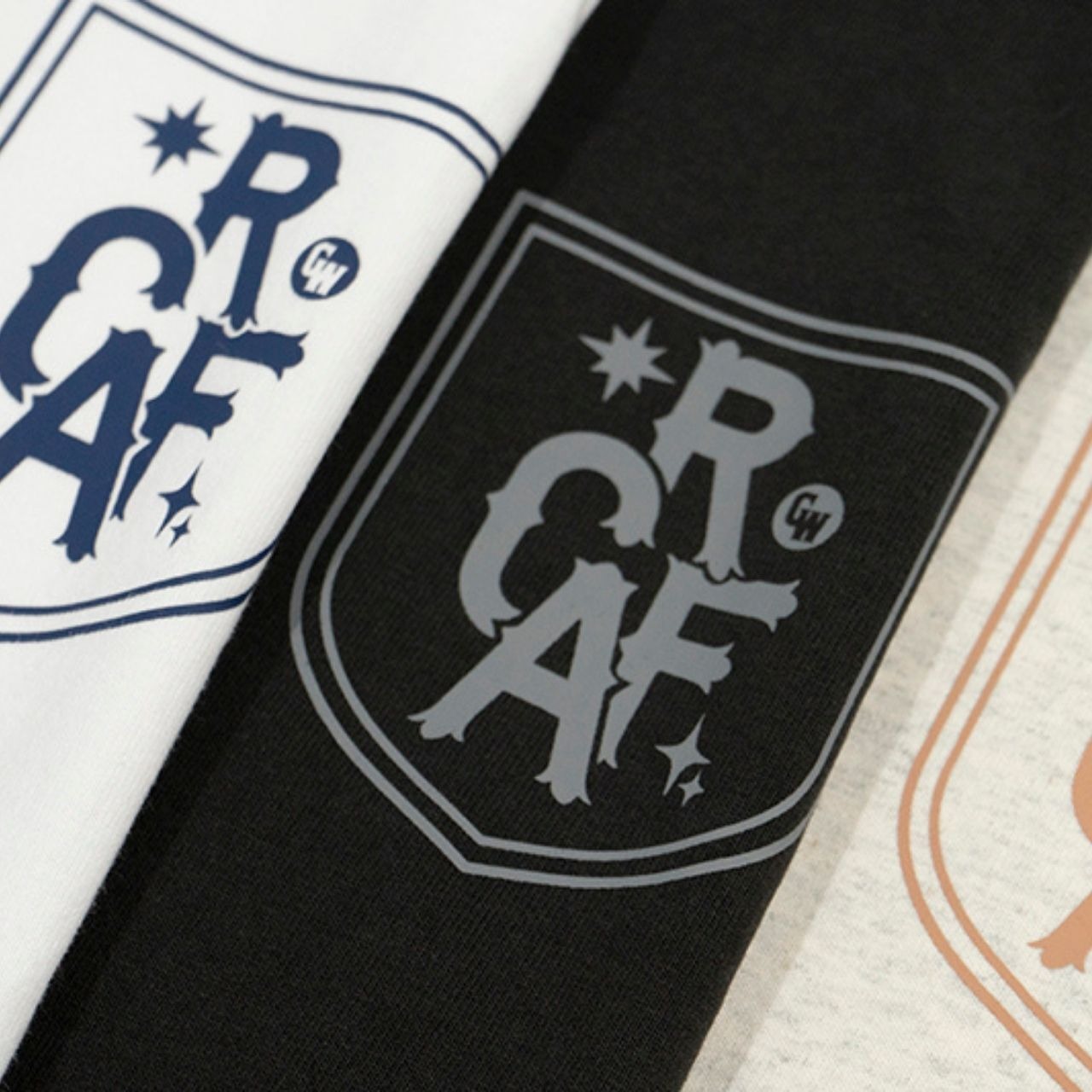 スターレタープリントアメカジロングTシャツ　1088