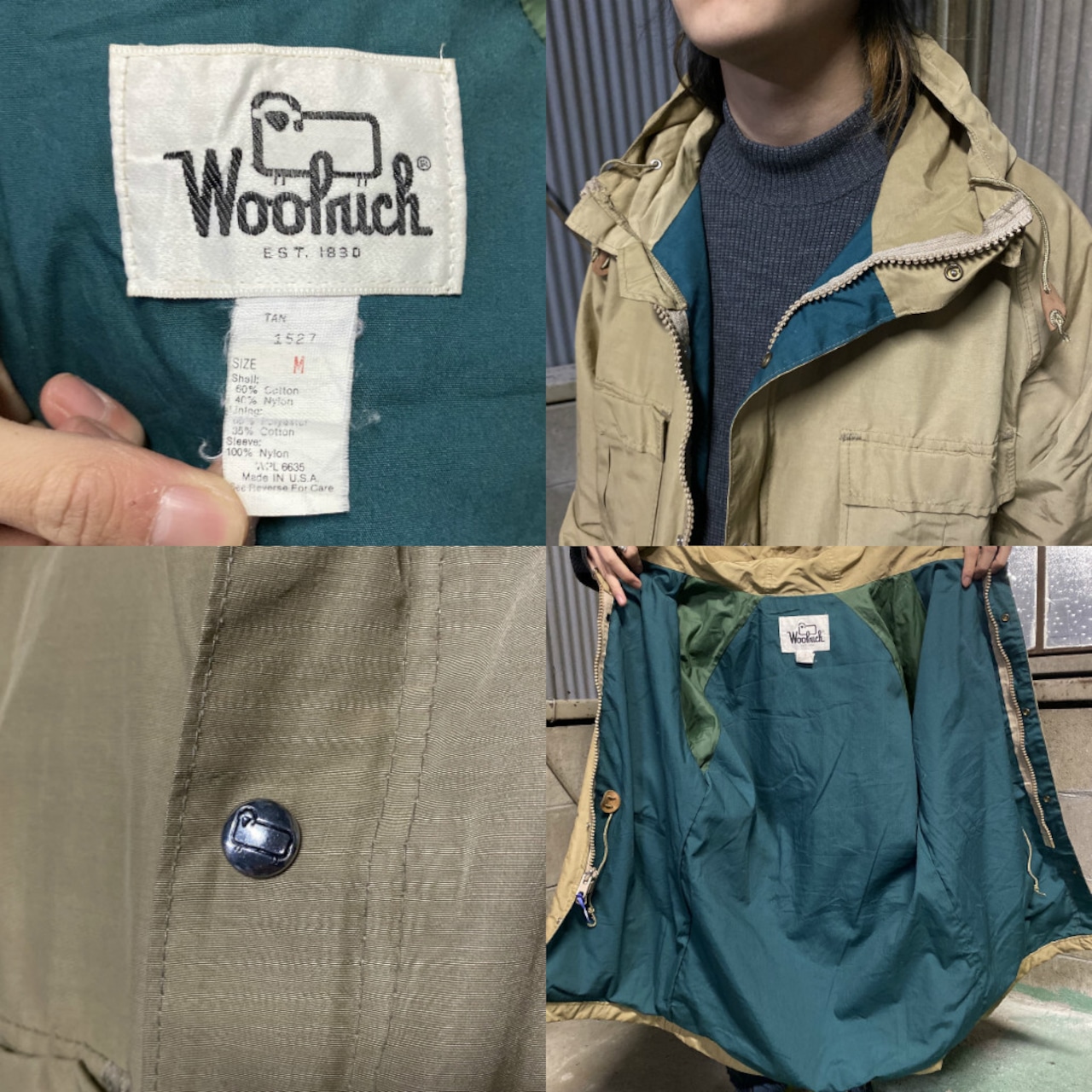 70年代 ビンテージ USA製 WOOLRICH ウールリッチ マウンテンジャケット 