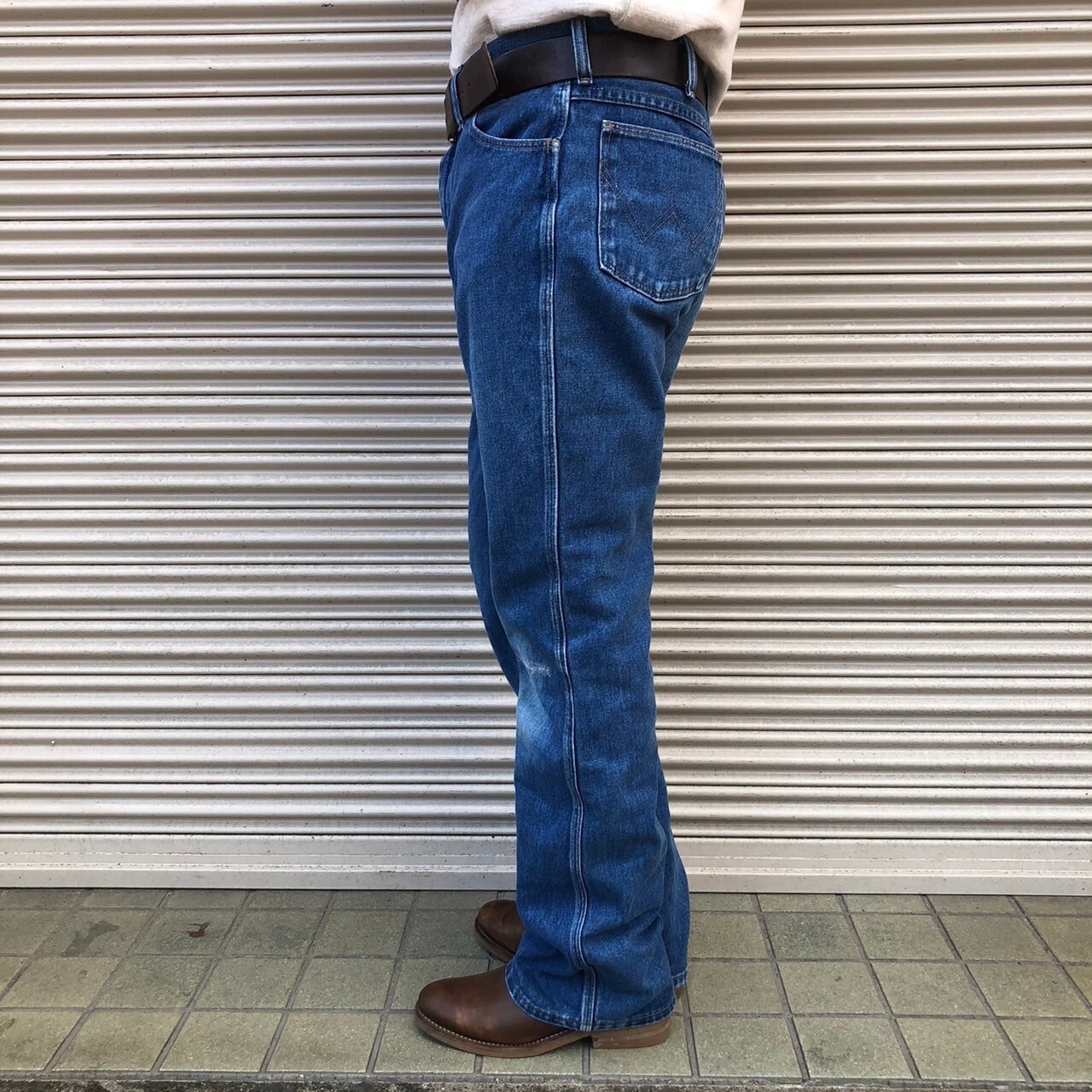 70年代 Wrangler ラングラー ブーツカット デニムパンツ ブルー 