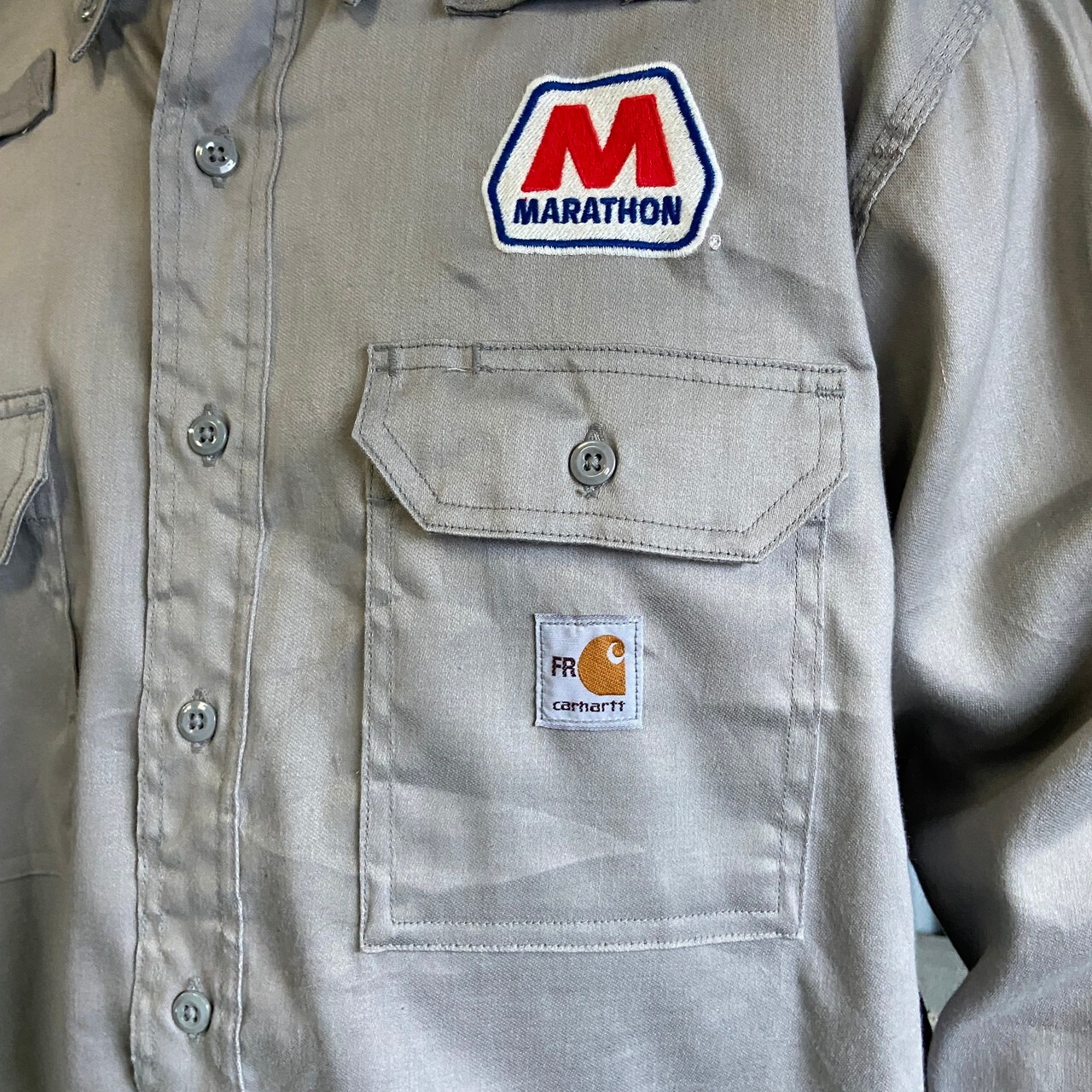 DEAD STOCK Carhartt カーハート FR HRC2 リフレクターライン 企業ロゴ 