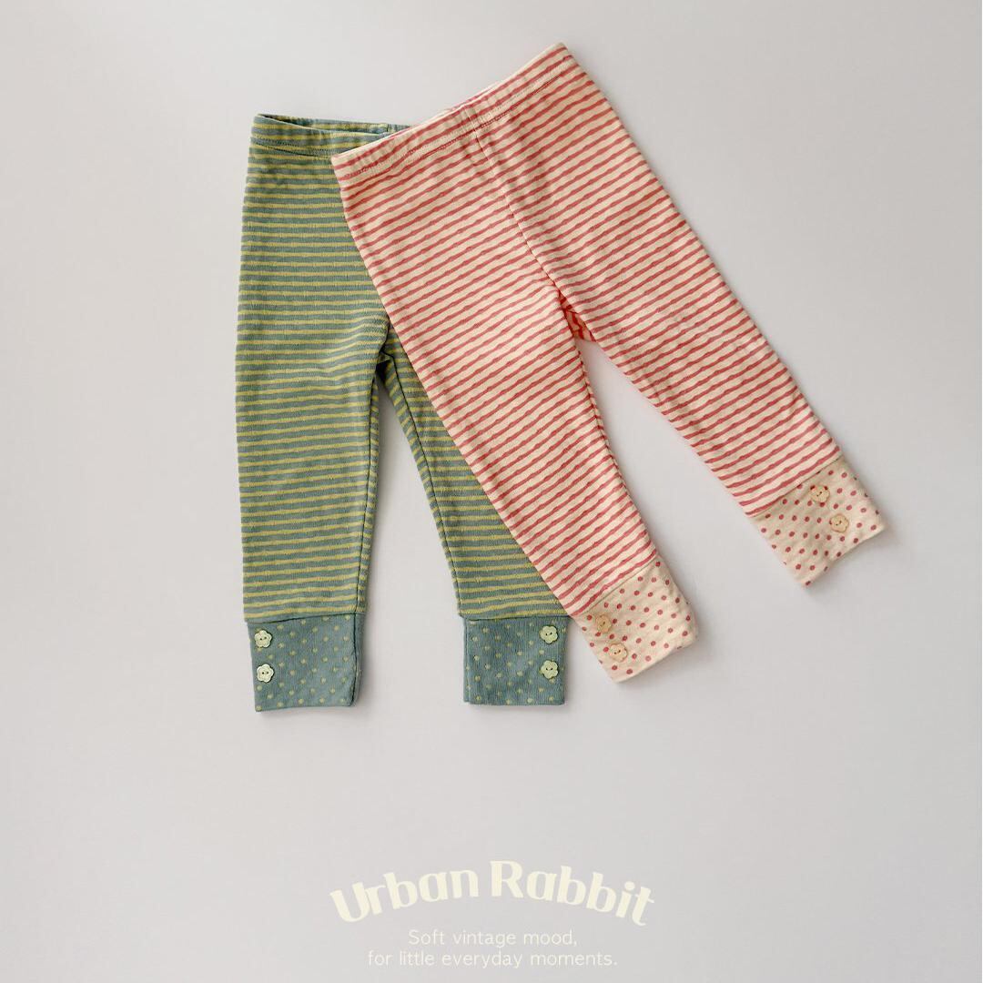【2点送料無料】«予約»«ジュニアサイズあり»«Urban rabbit» キャンディーボタンレギンス 3colors