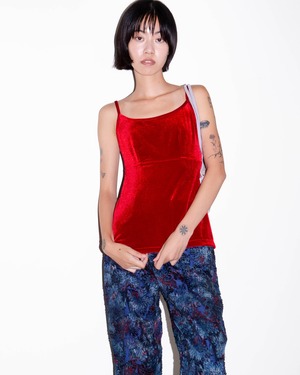1990s velour camisole