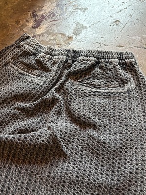 TESS / Jacquard eazy pants / Relax pants / BLACK