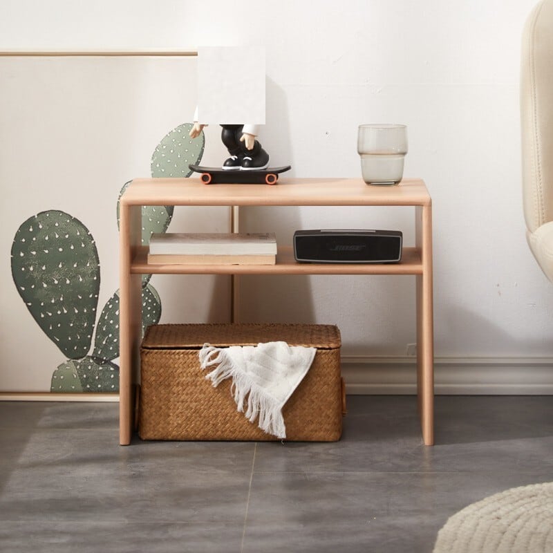 サイドテーブル 木目 2way コンパクト おしゃれ かわいい インテリア 北欧 ナイト テーブル ベッドサイド コーヒー テーブル SNS映え