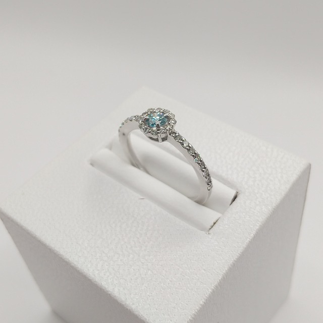 K18WGアイスブルーダイヤモンドリング | Ljewelry