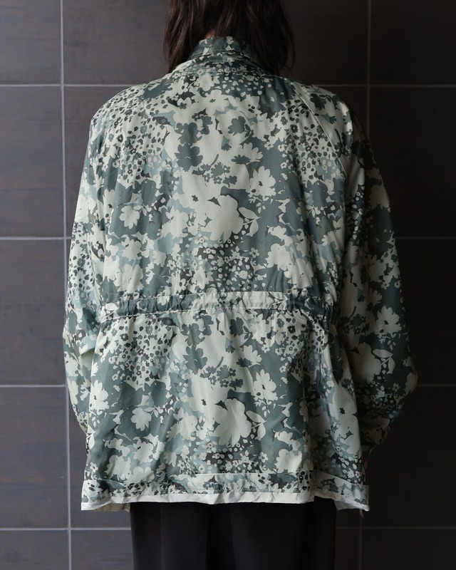 flower camo zip blouson