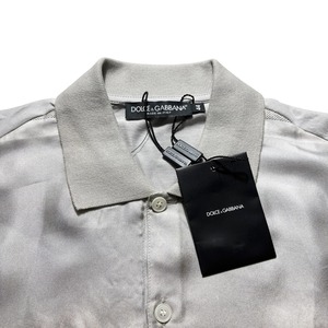 DOLCE&GABBANA silk switching polo shirt