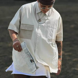 ポケットアクセント半袖シャツ　1204