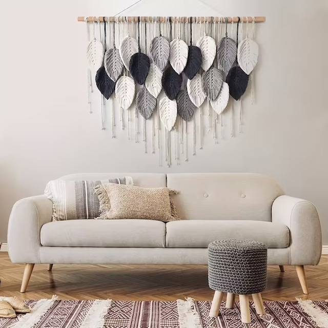 ウォール アート 葉 温かみ おしゃれ かわいい 壁掛け インテリア 置物 オーナメント ディスプレイ 装飾品  新築祝い ギフト プレゼント