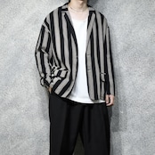 cotton stripe easy tailored jacket