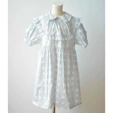 franky grow 22SS 】ORIG. CHECK FRILL BIB YOKE DRESS [22SOP-182  