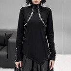 Slimming base layer top with studs (ME151)