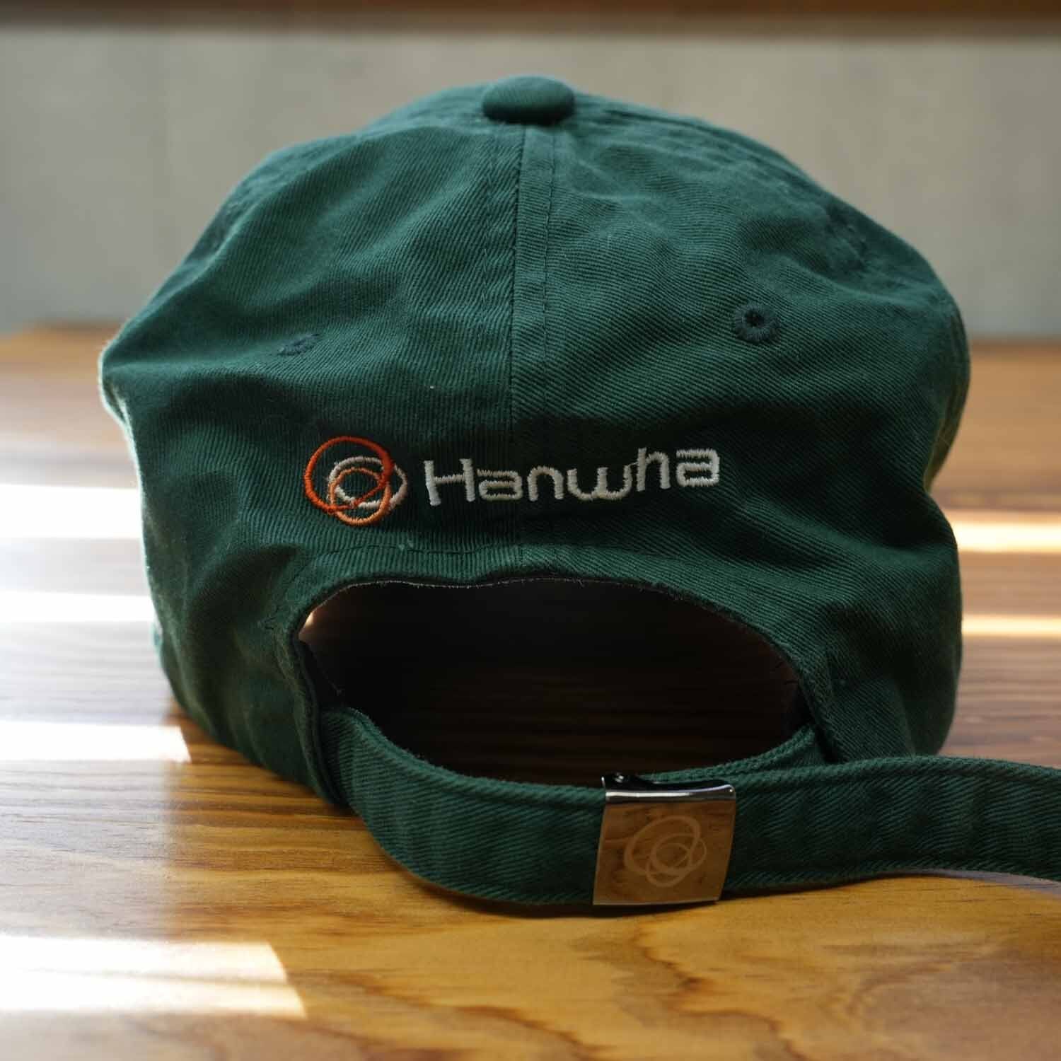 韓国系 Hanwha classic 韓国 キャップ グリーン×オレンジ