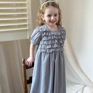 夏レトロ多重フリルワンピース