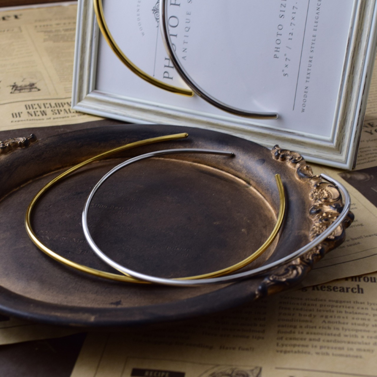 ラウンド ナロー ネックレス チョーカー ゴールド