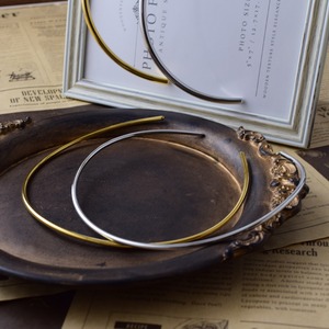 ラウンド ナロー ネックレス チョーカー ゴールド