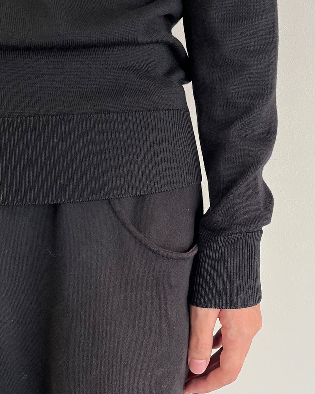 【Neil Barrett】double collar v-neck knit