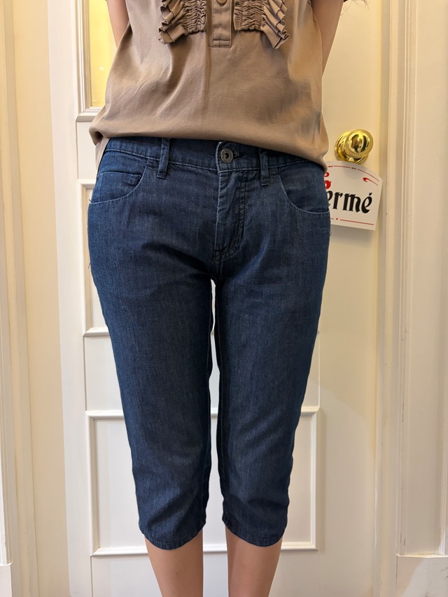 MIU MIU / Vintage denim capri Pants  (O)