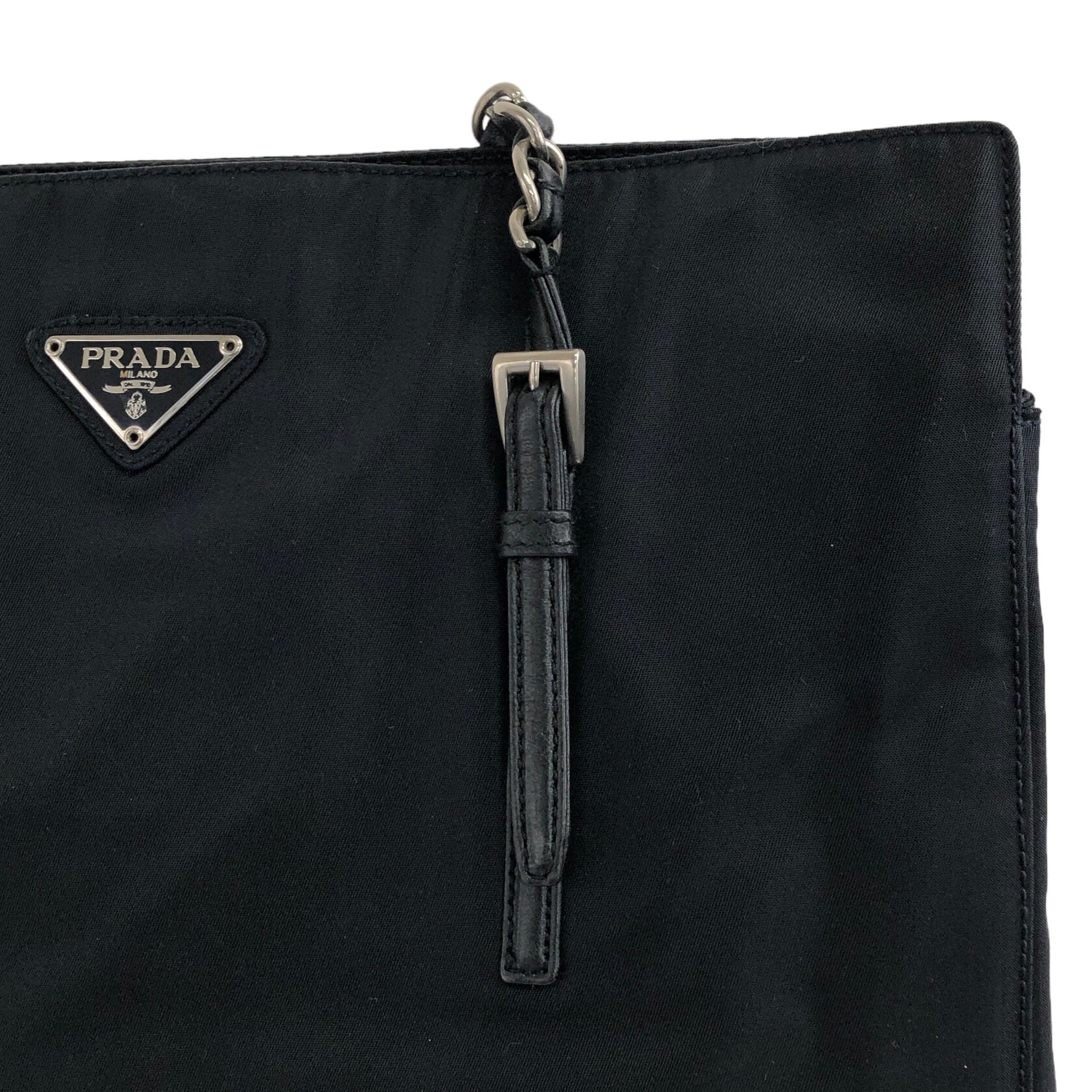 PRADA プラダ ショルダーバッグ ブラック トライアングルロゴ ナイロン