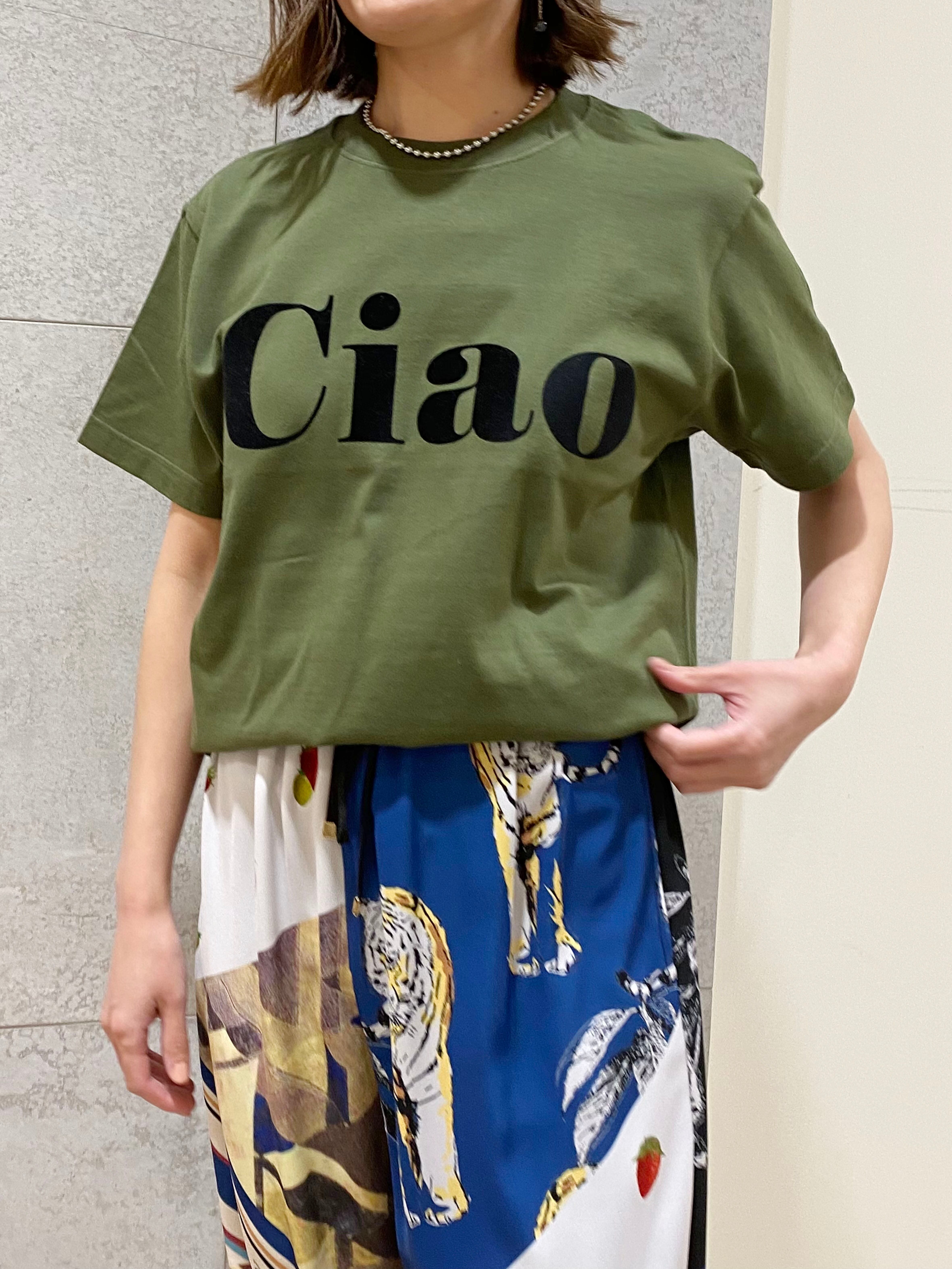 Ciaoフロッキーロゴtee［Color:カーキ］
