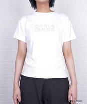 【直営限定ITEM】COOLAロゴプリントコンパクトTシャツ (IVORY)　CQ-47066H