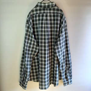 ラルフローレン　チェック　BDシャツ　長袖　オーバーサイズ　刺繍ロゴ　XXL