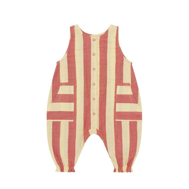organic zoo ／Tomato Stripes Jumpsuit  ss26