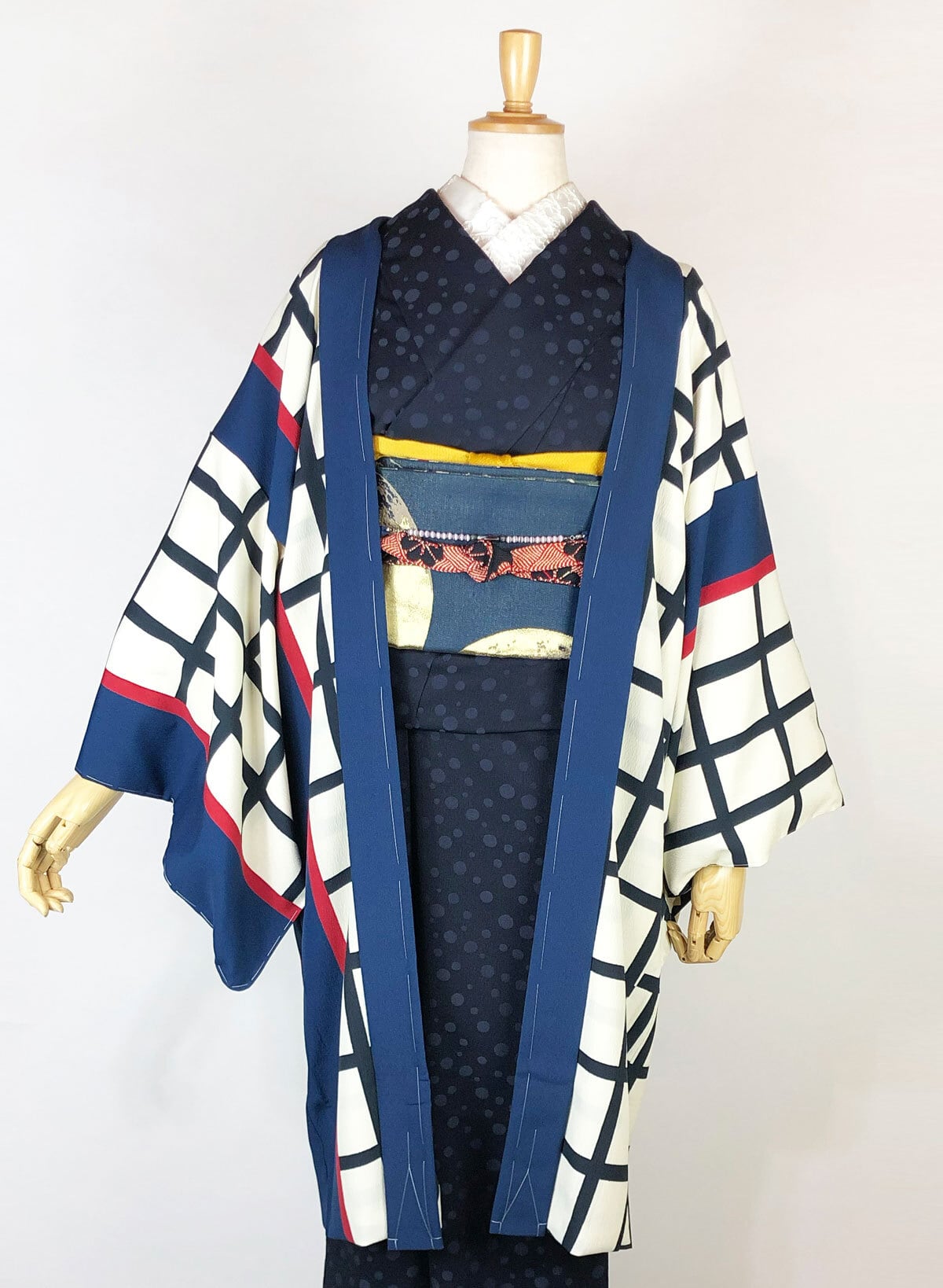 【新品未使用】 重宗玉緒 リバーシブルブルゾン 新作 新品 倭物やカヤx 重宗玉緒コラボ リバーシブル帯ベルト