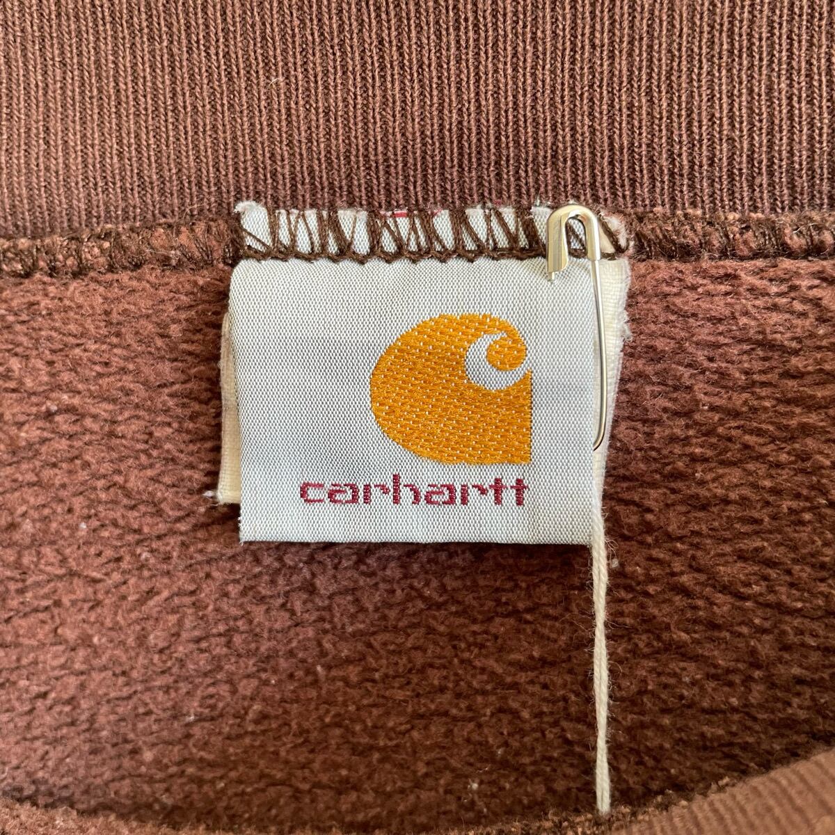 Carhartt カーハート ワンポイント刺繍ロゴ スウェット オレンジ
