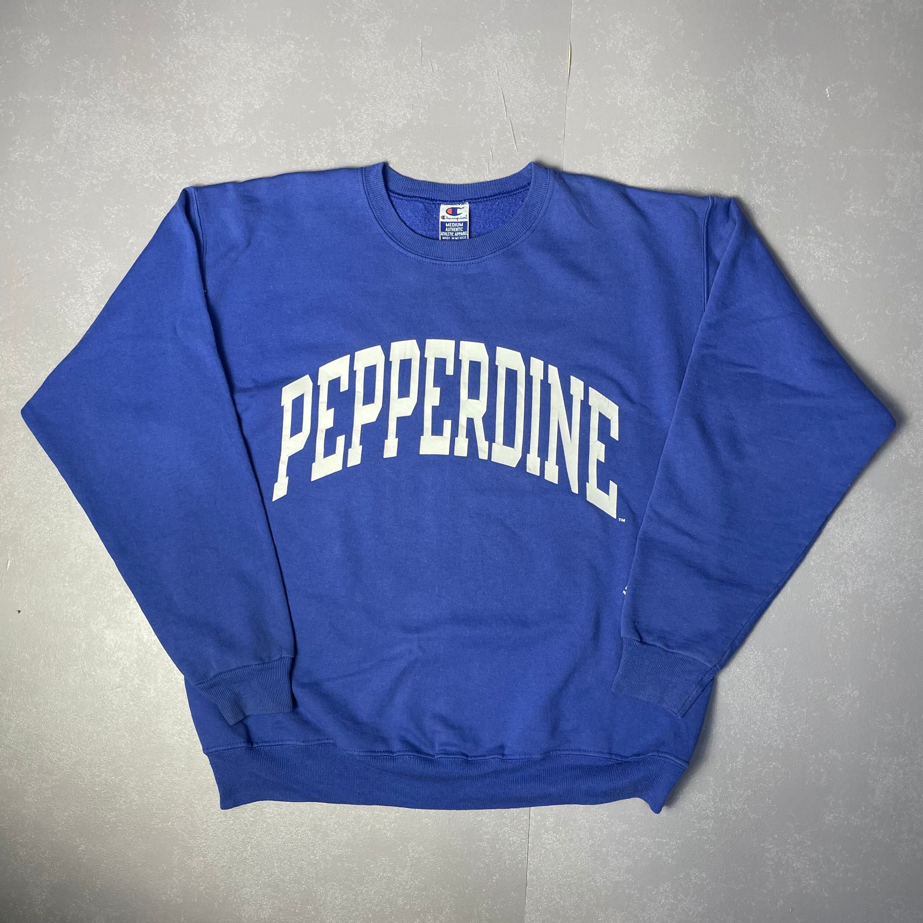 Champion チャンピオン カレッジプリント スウェット トレーナー メンズL 古着 ブルー 青色【スウェット】