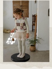 韓国子供服 / 26winter / puella FLO / ブランベスト / キッズ / 冬服 *90~140*
