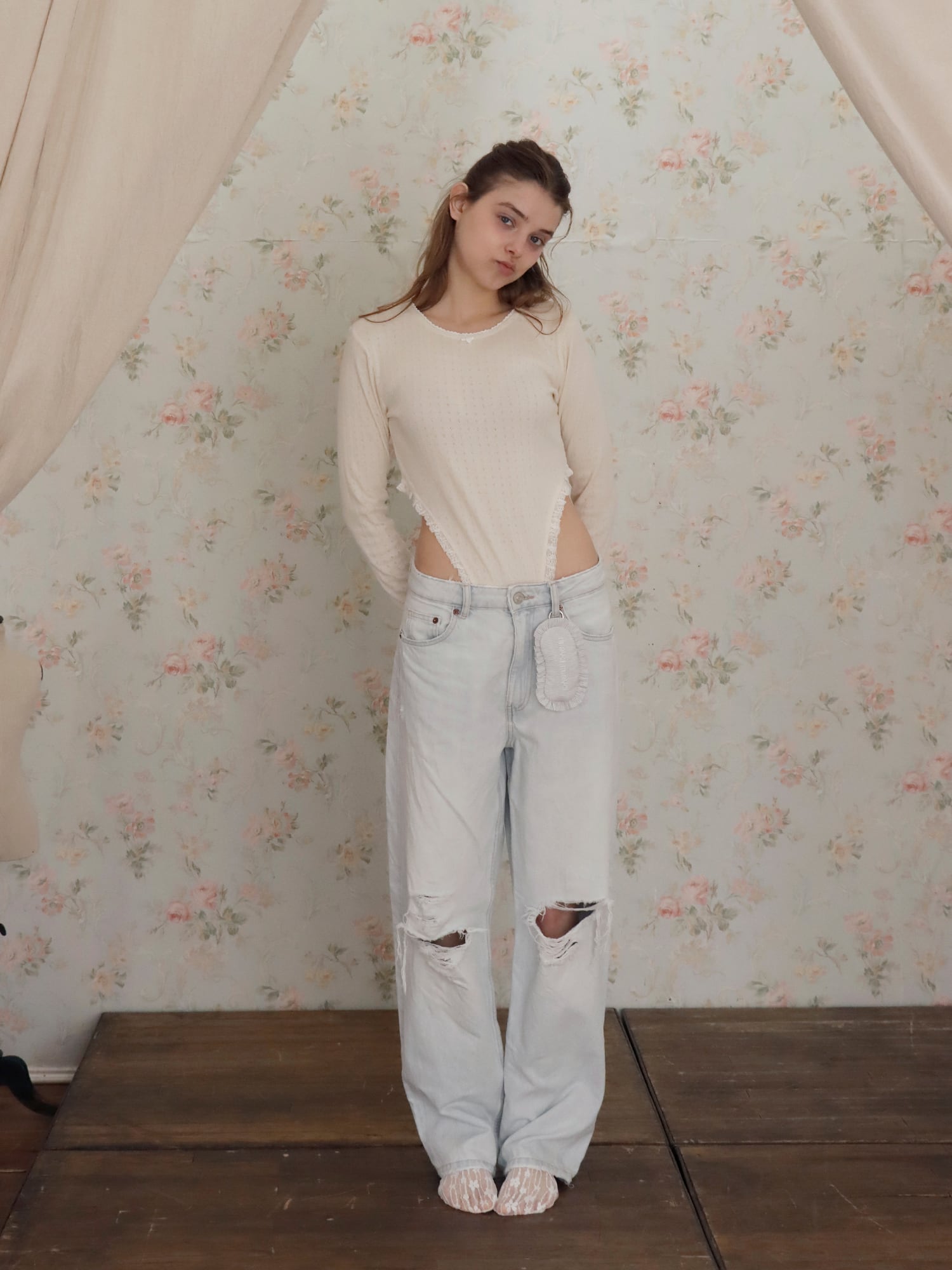 【mieya mieya】FLUFFY LAYER LACE SK mieya mieya】FLUFFY LAYER LACE SK/フラッフィーレイヤーレース