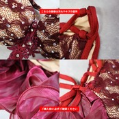 ベリーダンス 衣装 ROYAL SMEELA ツーピース セットアップ 上下セット レッド系 ワインレッド系 トップス スカート 編み上げ りぼん 紐 上品 かわいい ラインストーン キラキラ レース フリル ダンス衣装 イベント ステージ オリエンタル