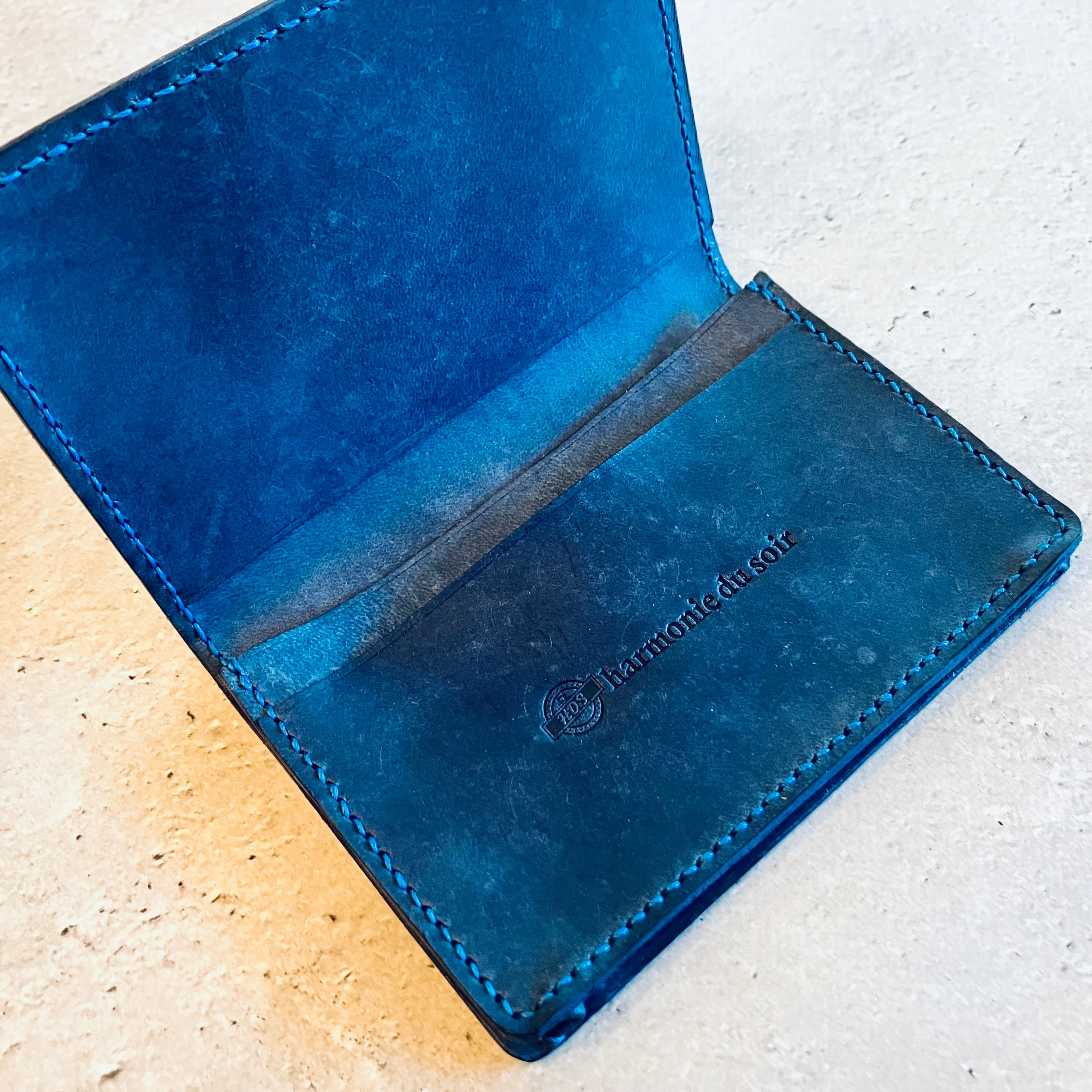 CARD CASE】名刺入れ コバルトブルー | 革財布・革小物のハーモニー
