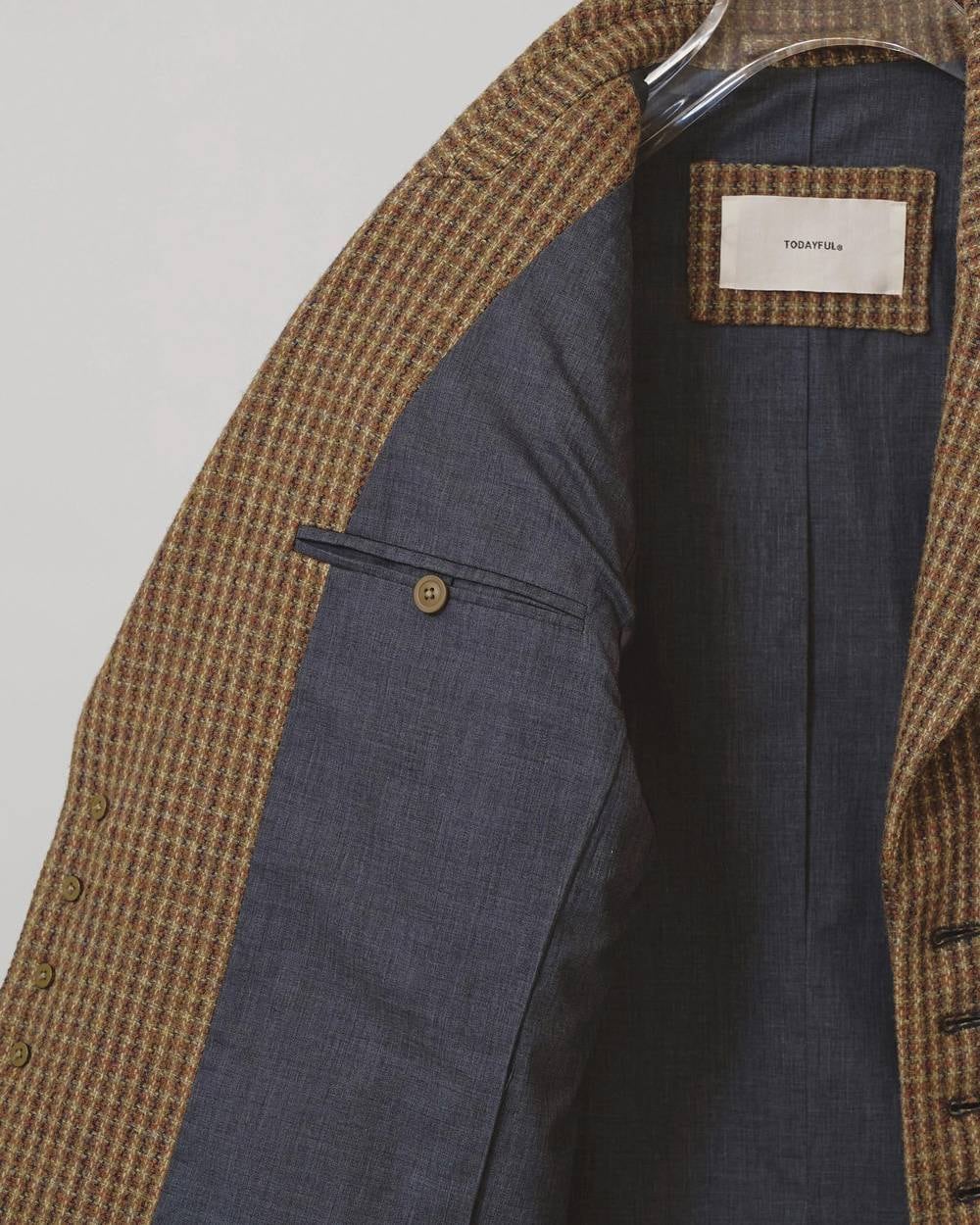 TODAYFUL(トゥデイフル) Wool100% Check Jacket | サウスオレンジ