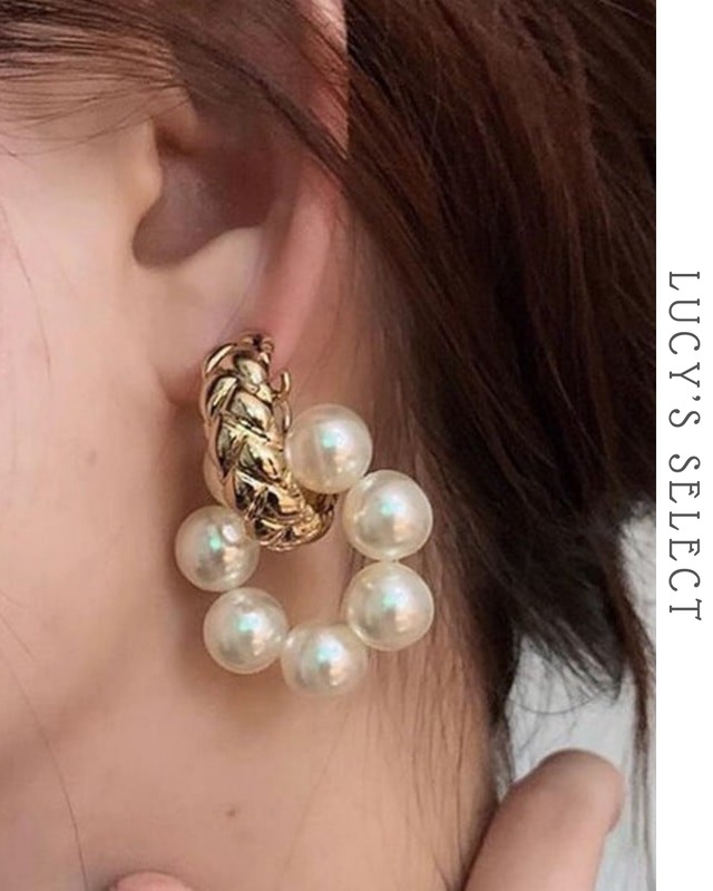 Ring perl pierce　A1241