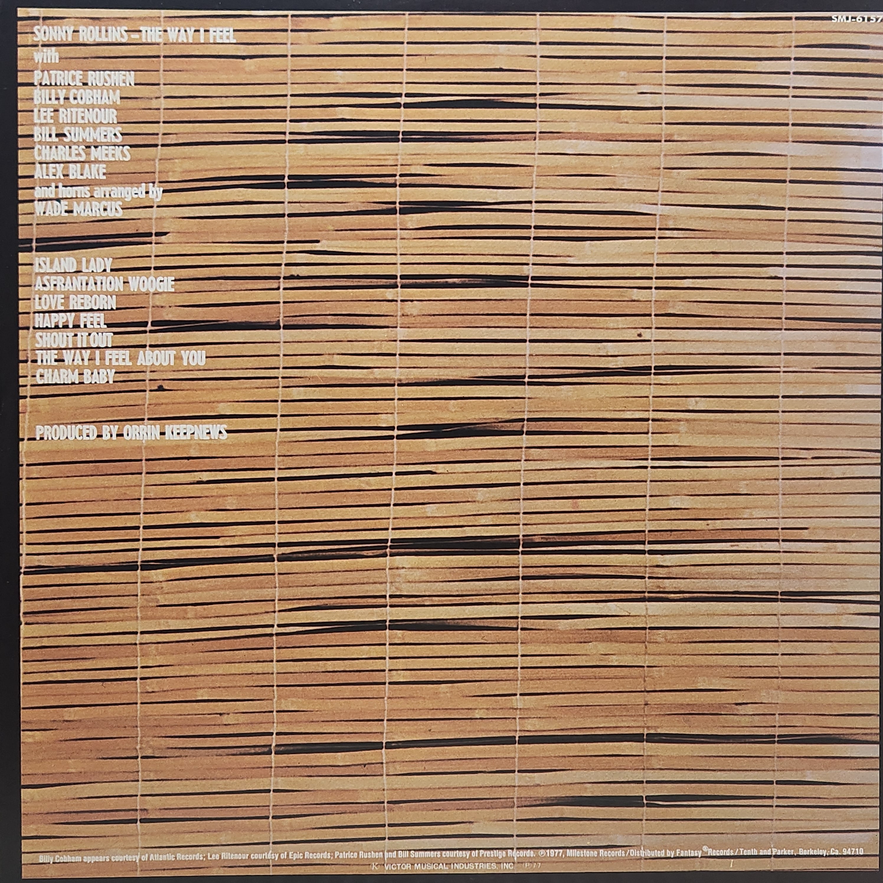 Sonny Rollins / The Way I Feel [SMJ-6157] - 画像2