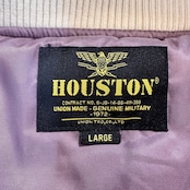 【HOUSTON / ヒューストン 51544 USED FINISHING SOUVENIR JACKET (MAP) / ユーズド加工スーベニアジャケット】
