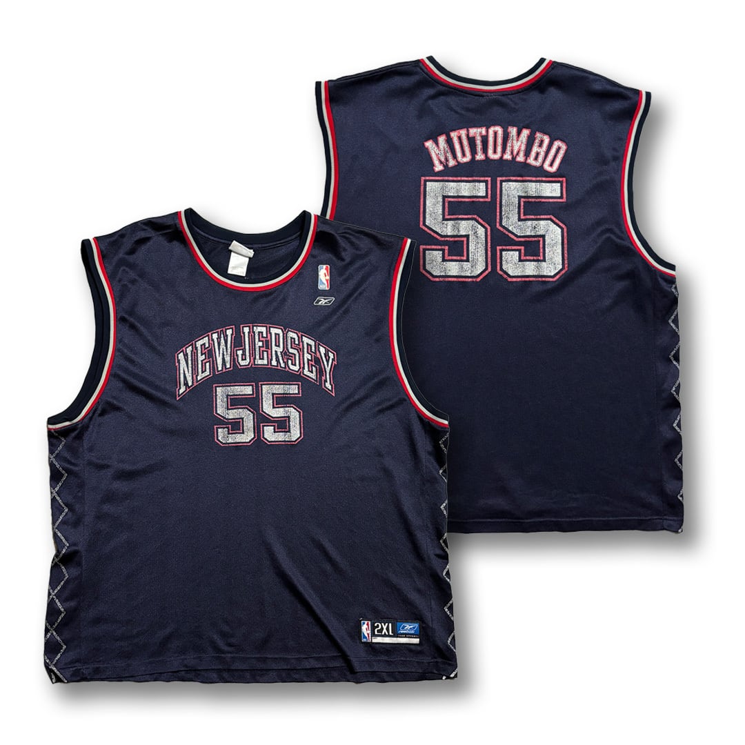 Dikembe Mutombo 【New Jersey Nets】 Game Shirt. Reebok | am3:41