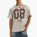 ユーズドライクナンバリングルーズTシャツ 1col   A00101