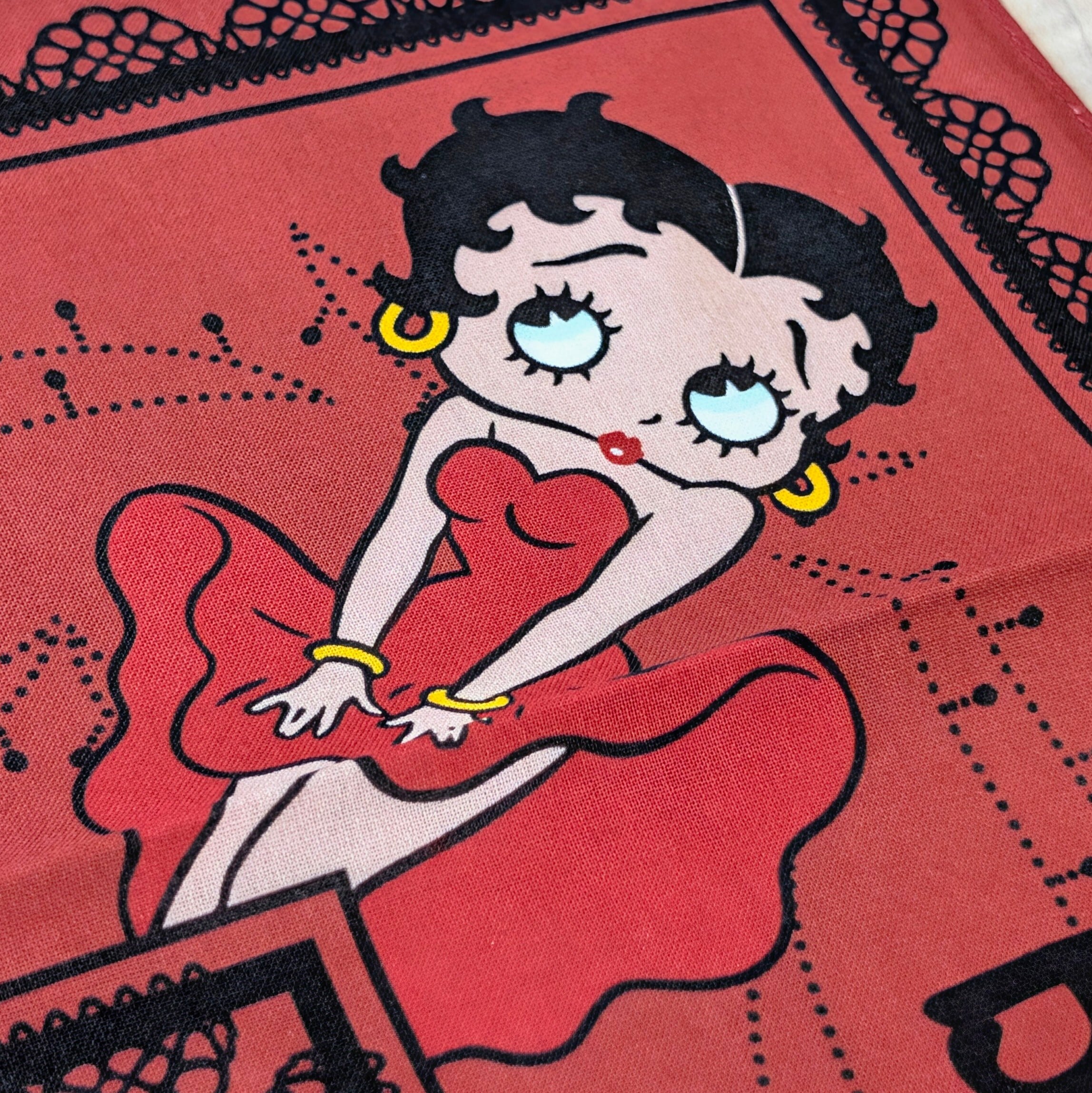 【 Betty Boop（ ベティブープ ）】バンダナ / ランチクロス / ベティちゃん〚アメリカン雑貨 アメトイ〛
