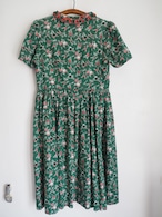 1960’s EUROPE Vintage Folk Print Cotton Dress