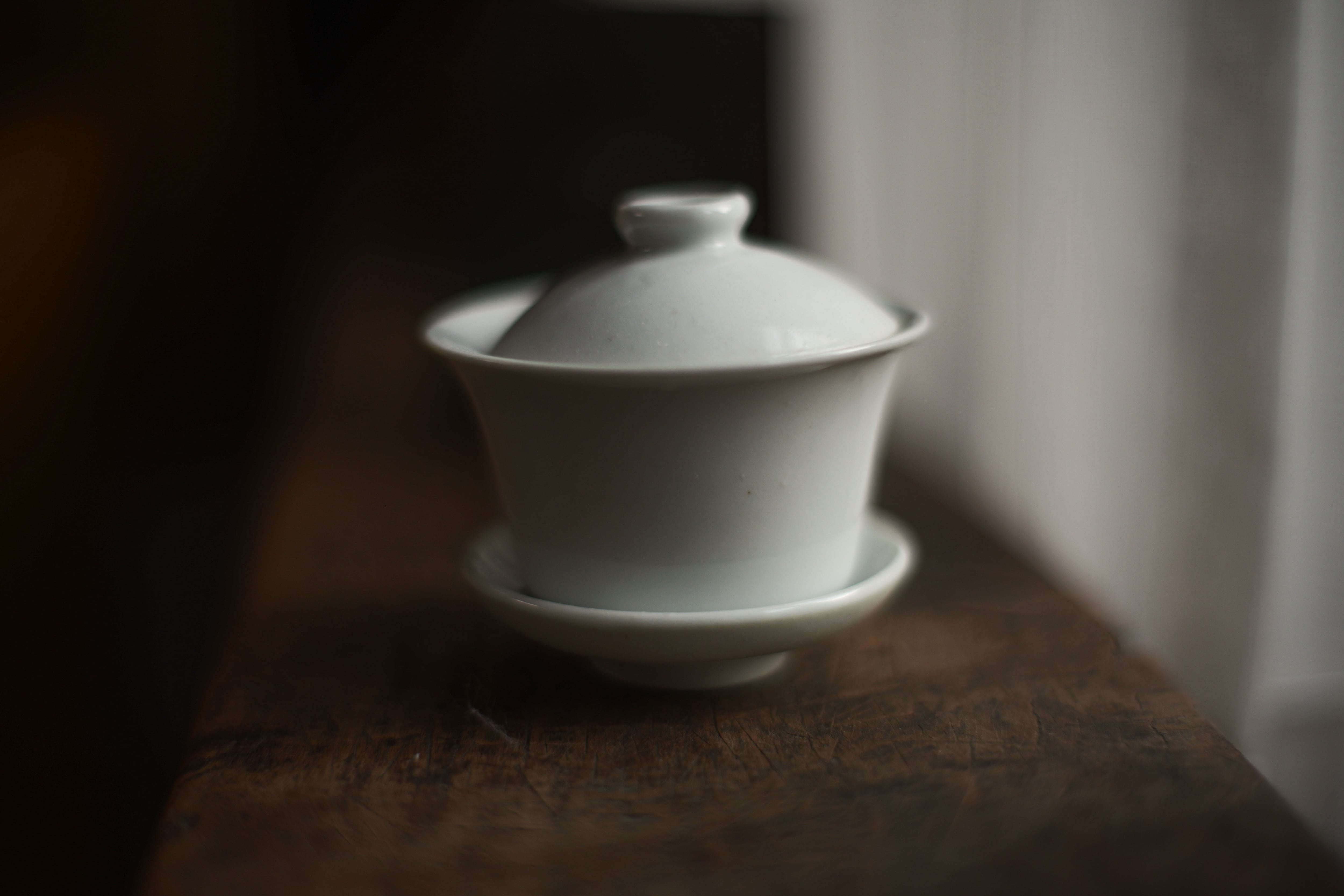 予約商品＞龍泉窯風梅子青蓋碗＜徳化窯＞（満水約120cc）（5月上旬発送